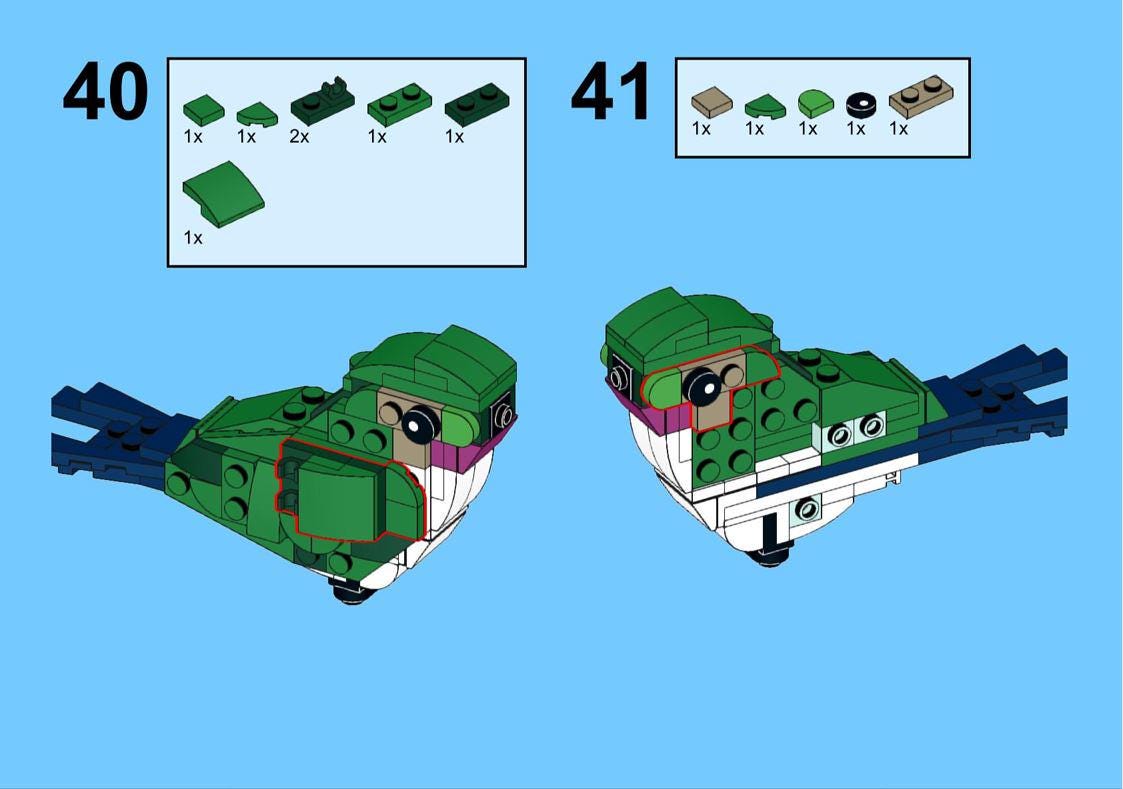 ★ HUMMING BIRDS 4点セット Mechanical Hummingbird Building Set 70011 | 1704 + PCS | 12 LED