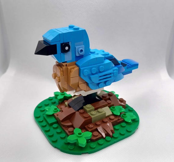 Custom Bluebird Backyard Birds Lego-moc/model - Etsy