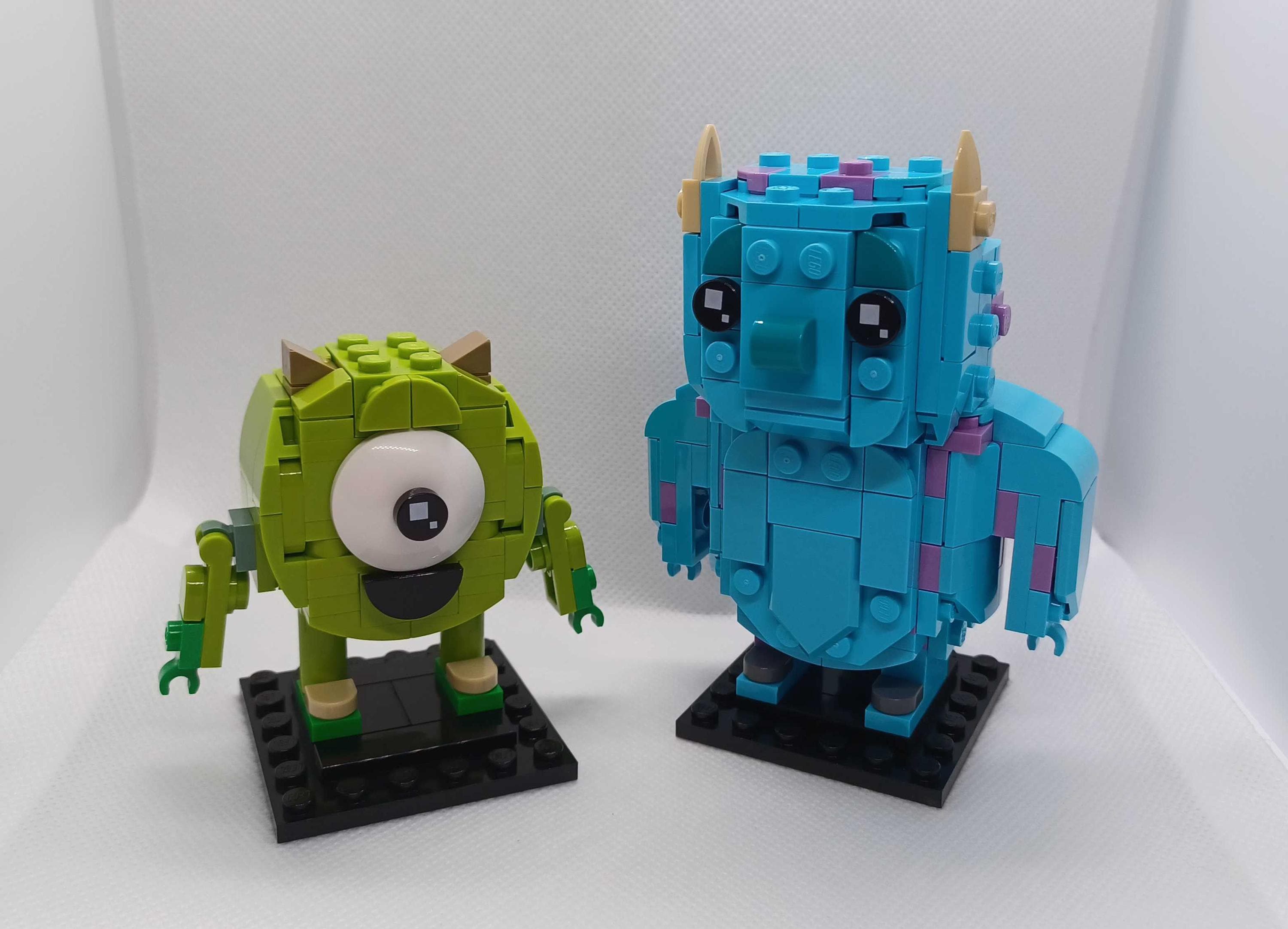 Mike Sulley and Randall Monsters Custom Brickheadz-inspired Lego