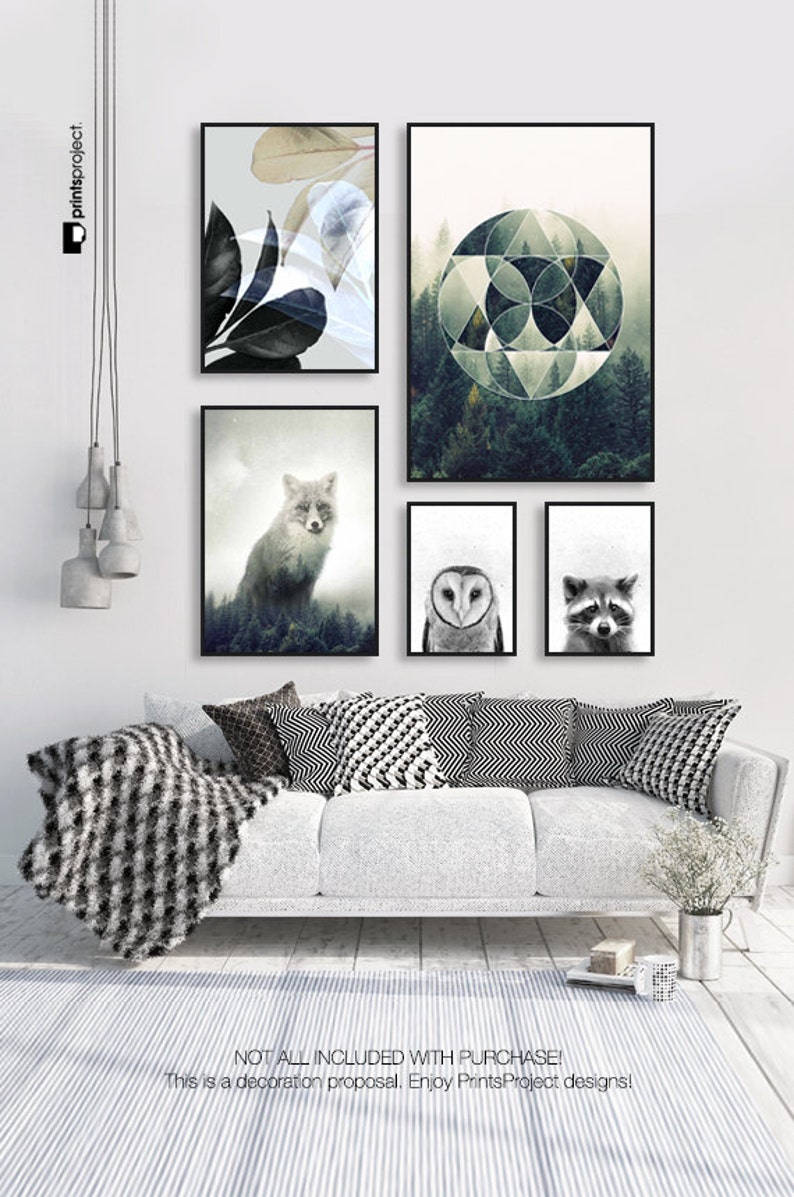 Printable Woodland Baby Shower Black and White Animal Print Woodlands Nursery Decor Owl Print Peekaboo Animals Baby Woodland Decor
