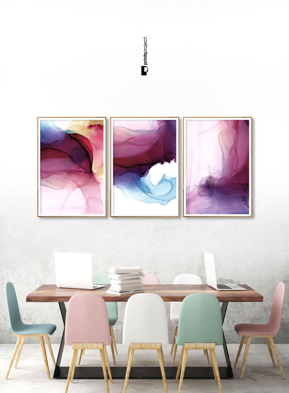 Prints Printable Abstract Art Mauve Alcohol Ink Instant Download Home