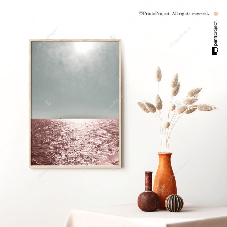 Blush Pink and Green Wall Art Set of 3 Southwestern Decor Etsy