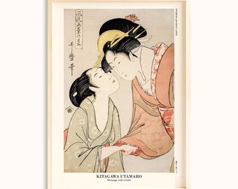 Kitagawa Utamaro Ukiyo-e Print: Vintage Japanese Wood Block Art (Digital Download)