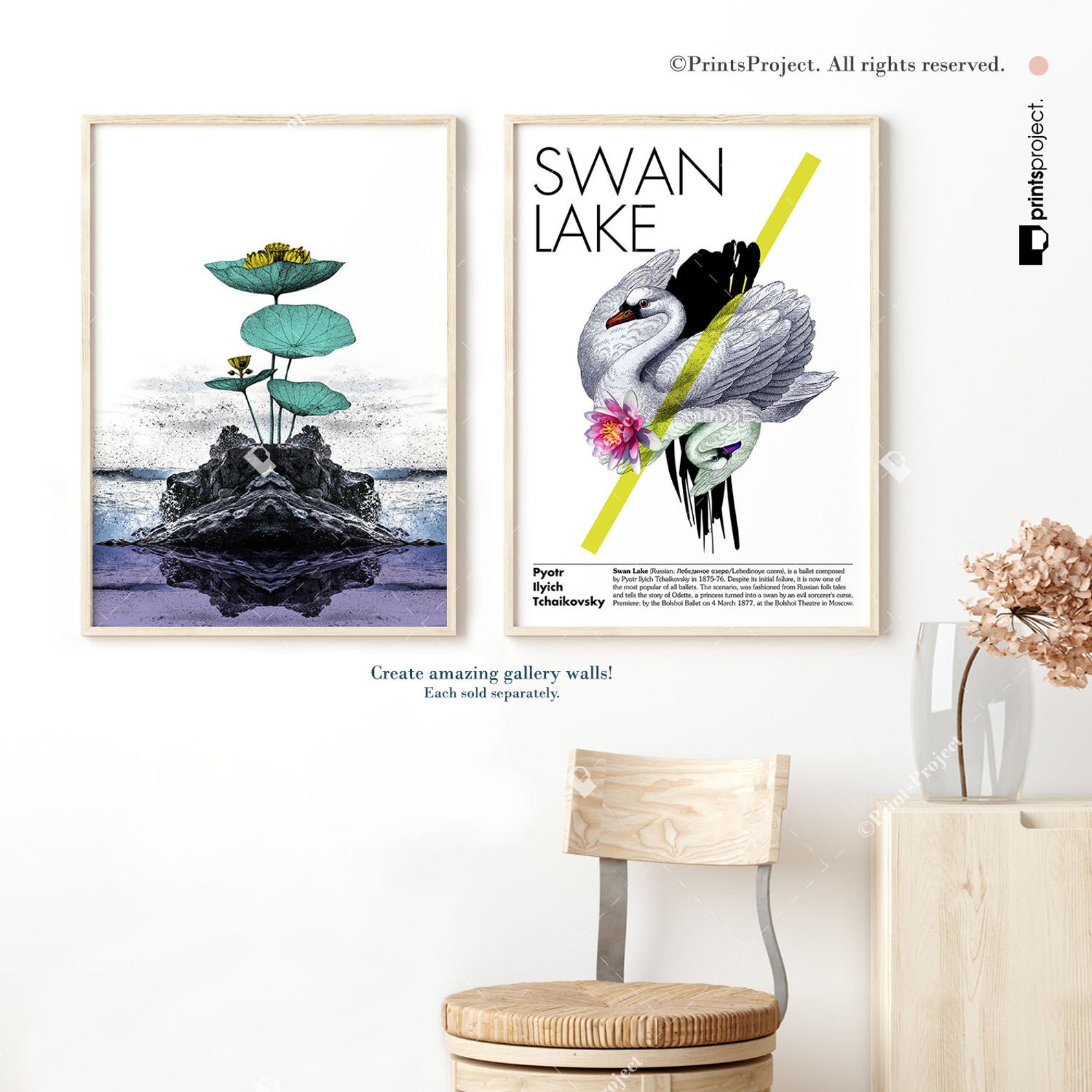 Ballet Poster Swan Lake Wall Art Dance Teacher Gift Studio Etsy