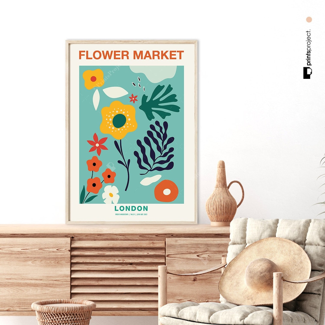 Matisse Flower Market Print: Abstract Floral Wall Art (digital Download ...
