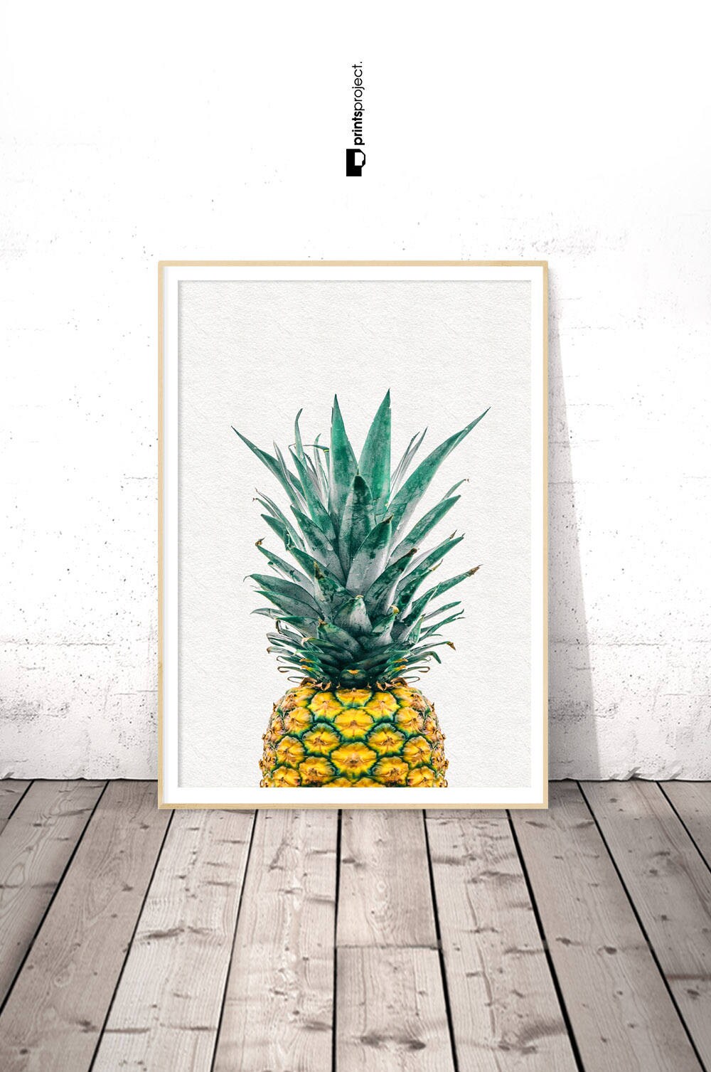 Pineapple Wall Art Pineapple Print Art Tropical Fruit Wall Etsy