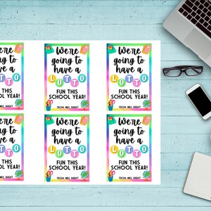 New School Year Treat Tag Lotto Fun Back to School Schüler Lehrer Danke Geschenk Tag Have A Great Year Lotterie Ticket Tag Erzieher