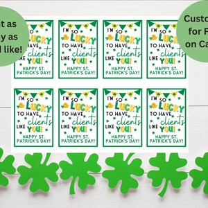 Makler Kosmetikerin Versicherung Geschäftsinhaber St. Patrick's Day Wertschätzung Tag-marketing Das Glück, Kunden wie Sie zu haben