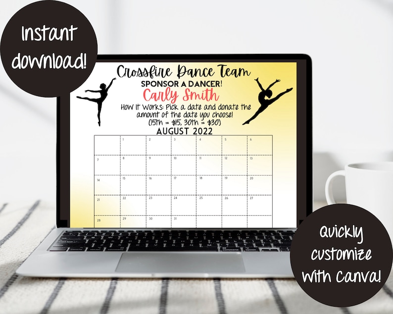 calendar-fundraiser-pick-a-date-to-donate-printable-etsy