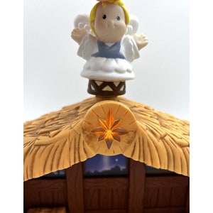 Fisher Price 2002 Little People Nativity Manger Christmas Story With Angel Works