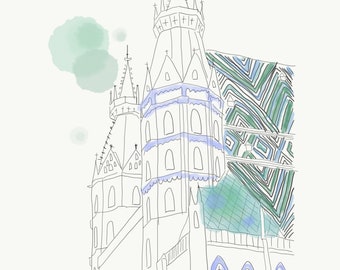 Stephansdom-Illustration