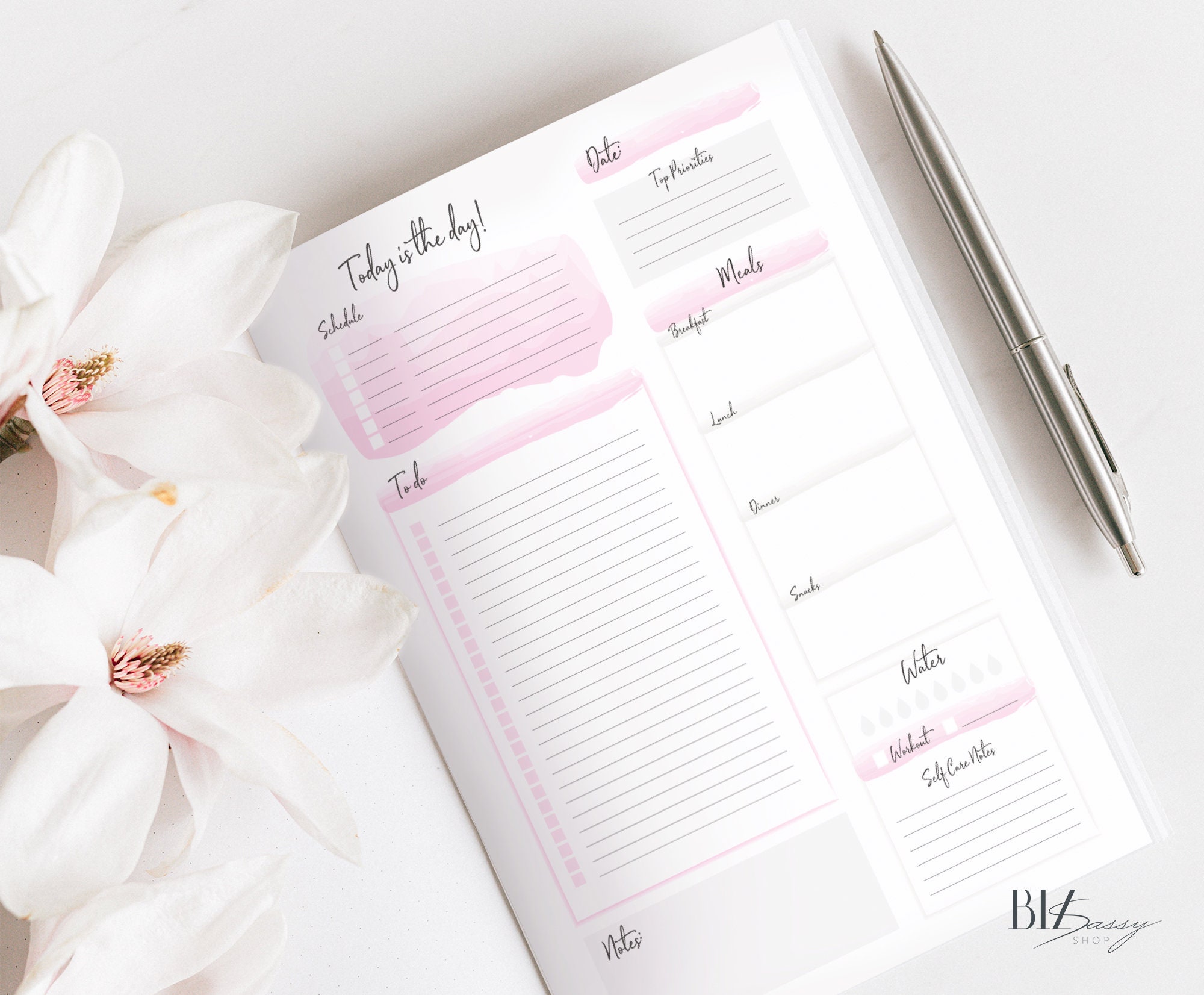 Daily Planner Printable, Daily Planner Template, Undated Planner, to Do ...