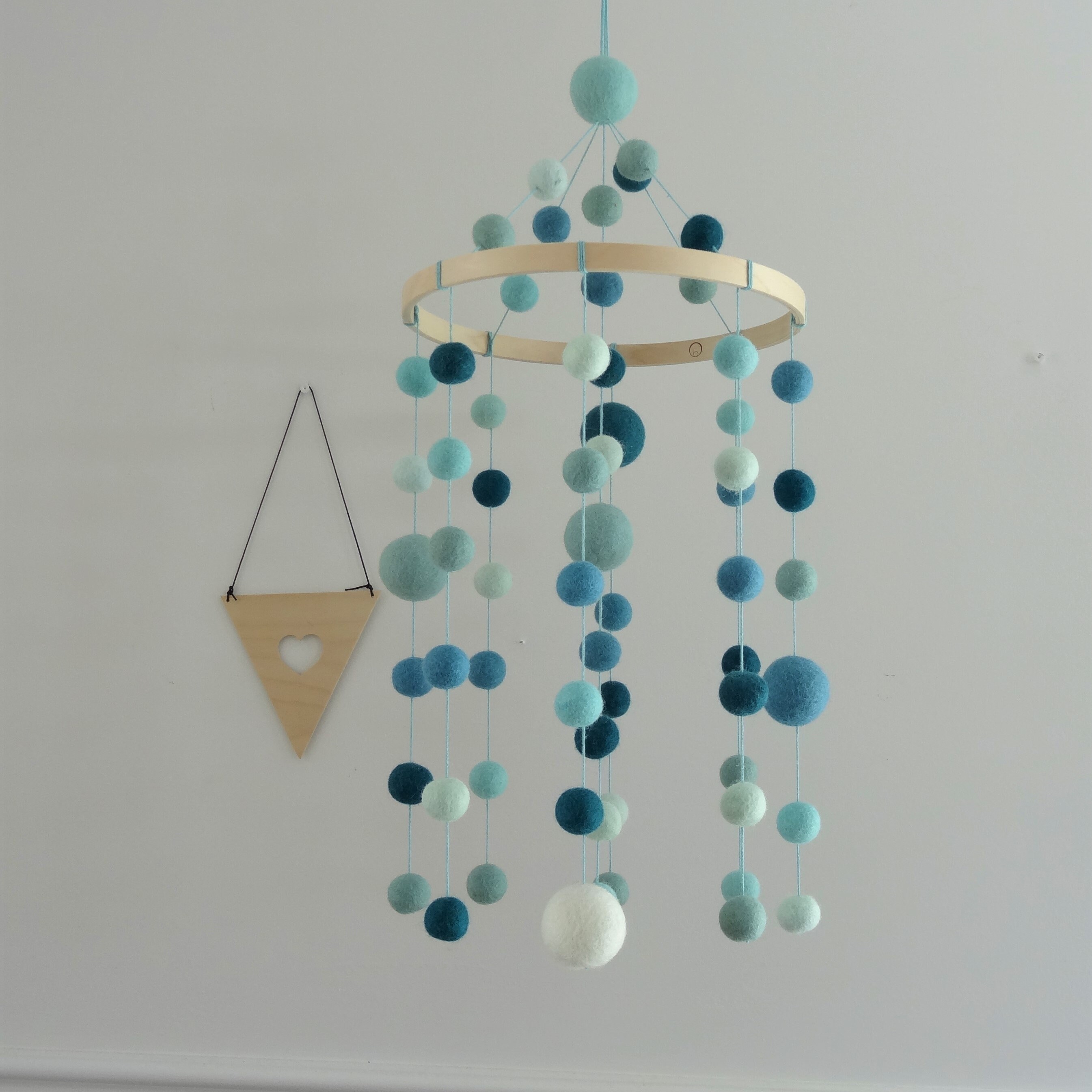Baby Mobile/nursery Mobile/ceiling Mobile/turquoise Aqua Mint Etsy