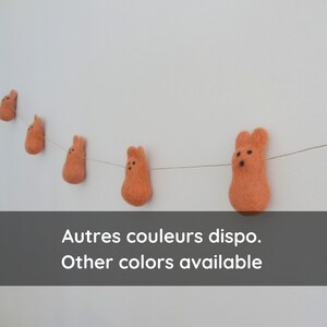 Easter garland/felt bunnies/Easter decor/bunny decor/nursery decoration/scandinavian easter/boho easter/sustainable easter/easter rabbitt