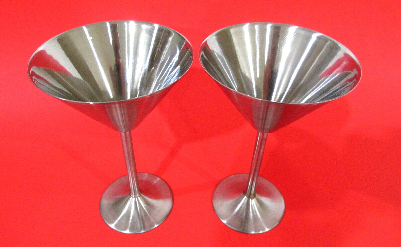 Unbreakable Classic Stainless Steel Martini Glasses 7 