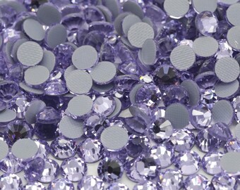 Purple Violet 3mm (10ss) Hotfix Rhinestones, 50 Gross Bag, Iron-On Glass Rhinestones, HotFix Crystals, Bling Rhinestones, Hotfix Rhinestones