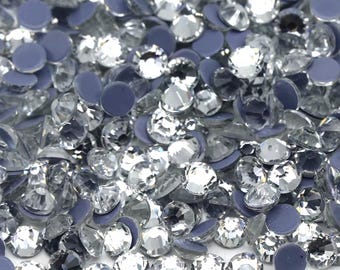 Crystal Clear 3mm (10ss) Hotfix Rhinestones, 50 Gross Bag, Iron-On Glass Rhinestones, HotFix Crystals, Bling Rhinestones, Hotfix Rhinestones