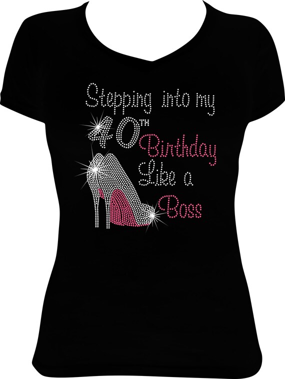 bling birthday shirts