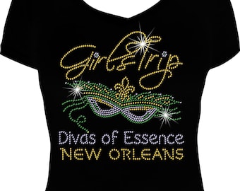 Girls Trip Divas of Essence New Orleans Bling Shirt, Girls Trip Shirt,  Bling Shirt, New Orleans Bling Shirt, Girls Trip NOLA Bling Shirt