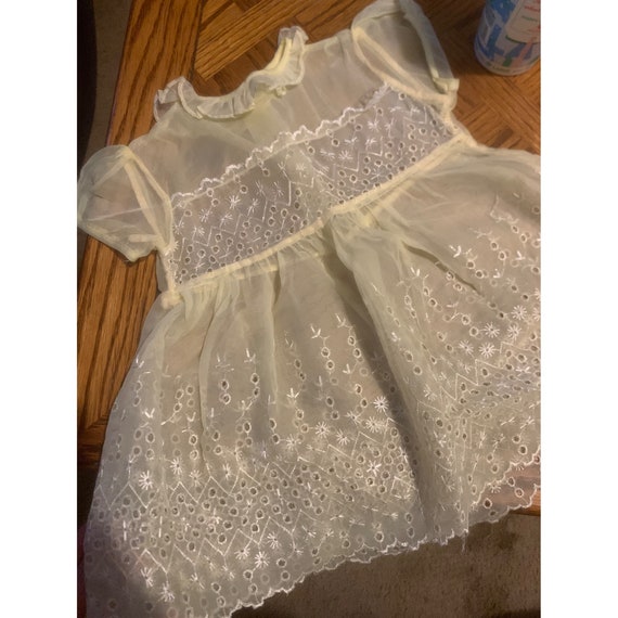 VTG yellow baby dress