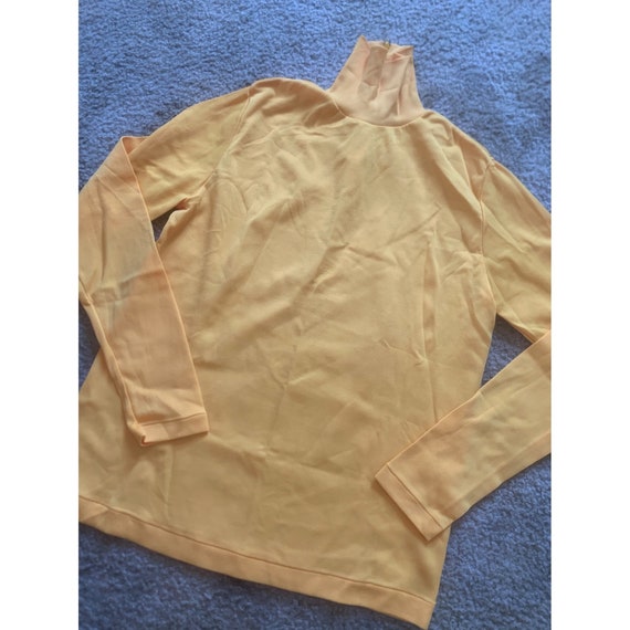 VTG Sears yellow turtleneck - image 2