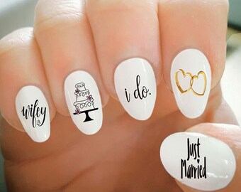bridal nail stickers