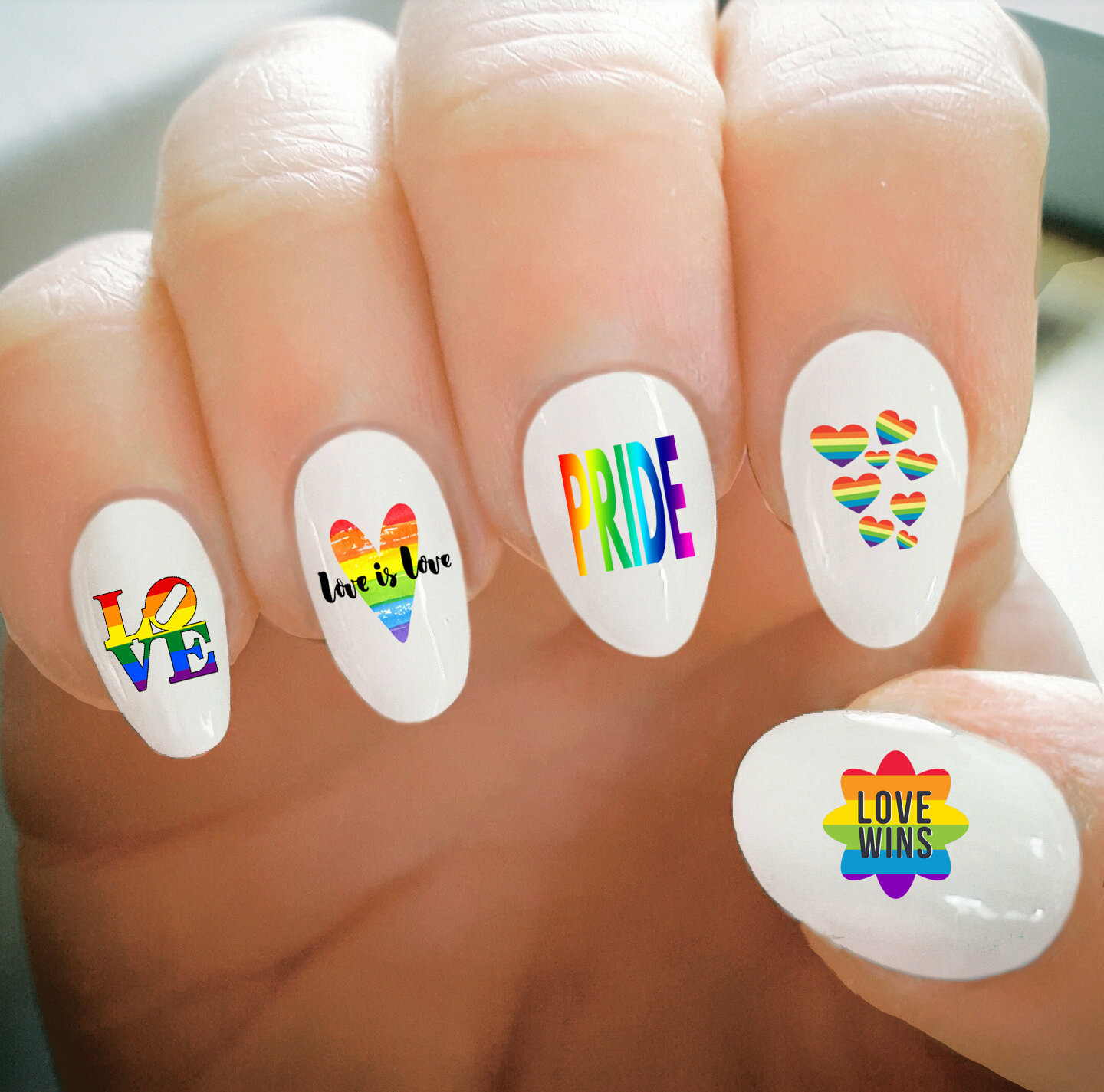 Rainbow L Supreme Nail Stickers