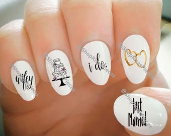 Calcomanías para uñas, Calcomanías para uñas de boda, Calcomanías para uñas de novia, Calcomanías para uñas con transferencia de agua, Tatuajes para uñas, Arte de uñas de moda, Calcomanías para uñas personalizadas