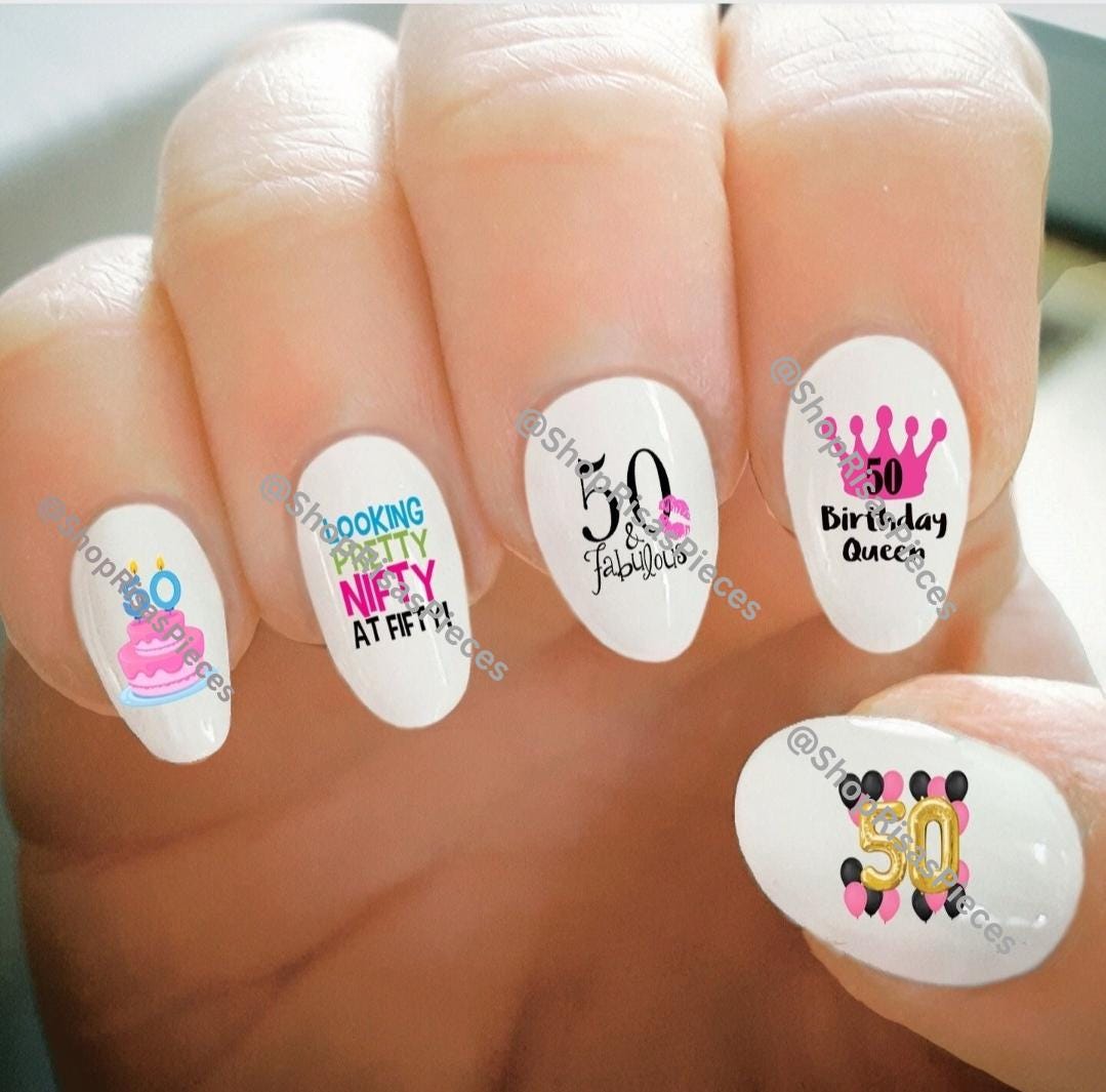 Birthday Nails That Shine for Girls