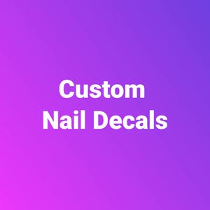 Nail Decals, Custom Nail Decals, Water Transfer Nail Decals, Nail Tattoo, Fashionable Nail Art, Custom Nail Decals
