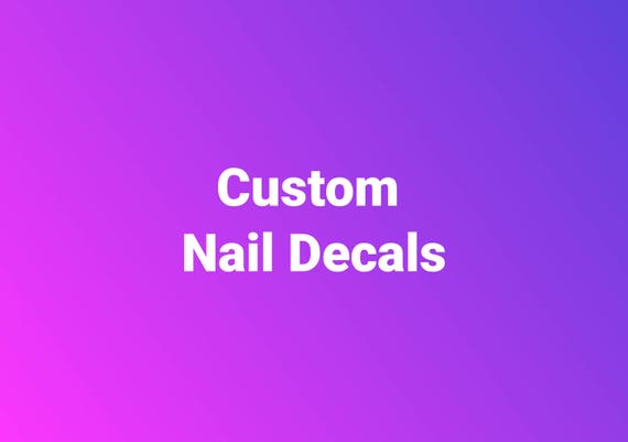 Custom Nail Decals: Water Transfer Nail Art