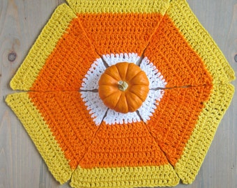 halloween / candy corn / Crochet Pattern / Fall / thanksgiving / Table / wall / garland / /Decor / PDF Download