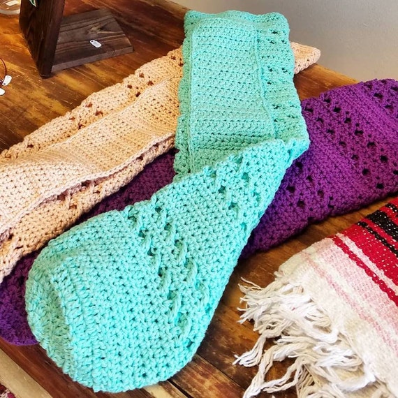 crochet yoga bag