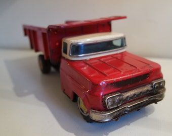 Vintage 60s TM Japan friction toy-dumptruck