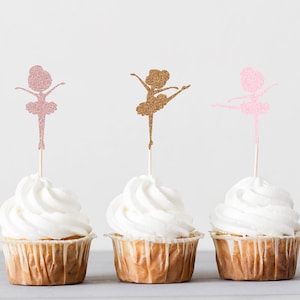 Ballerina Cupcake Toppers, Birthday Party Decorations image 2