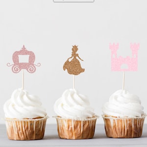 Princess Cupcake Toppers, Birthday Party Decorations, Baby Shower