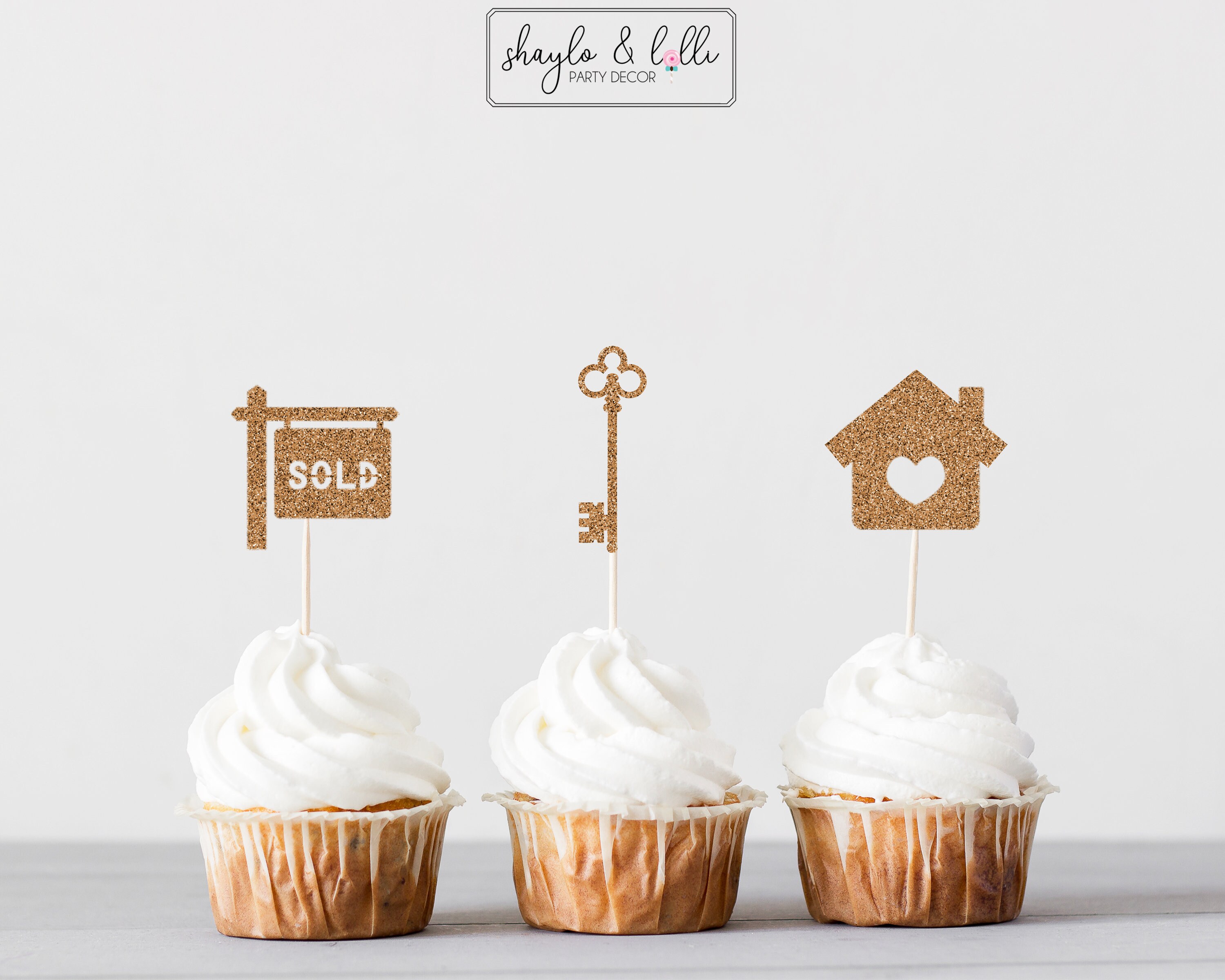 Housewarming Cupcake Toppers Housewarming Party Decorations Etsy