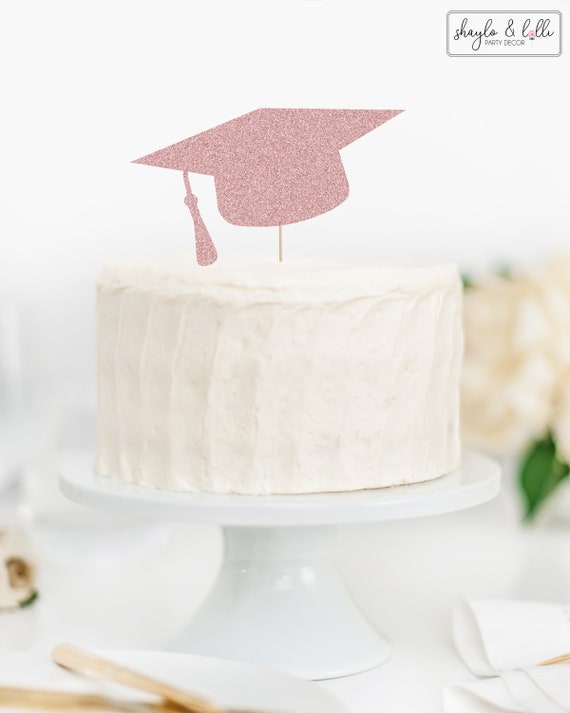 graduation cap cake topper