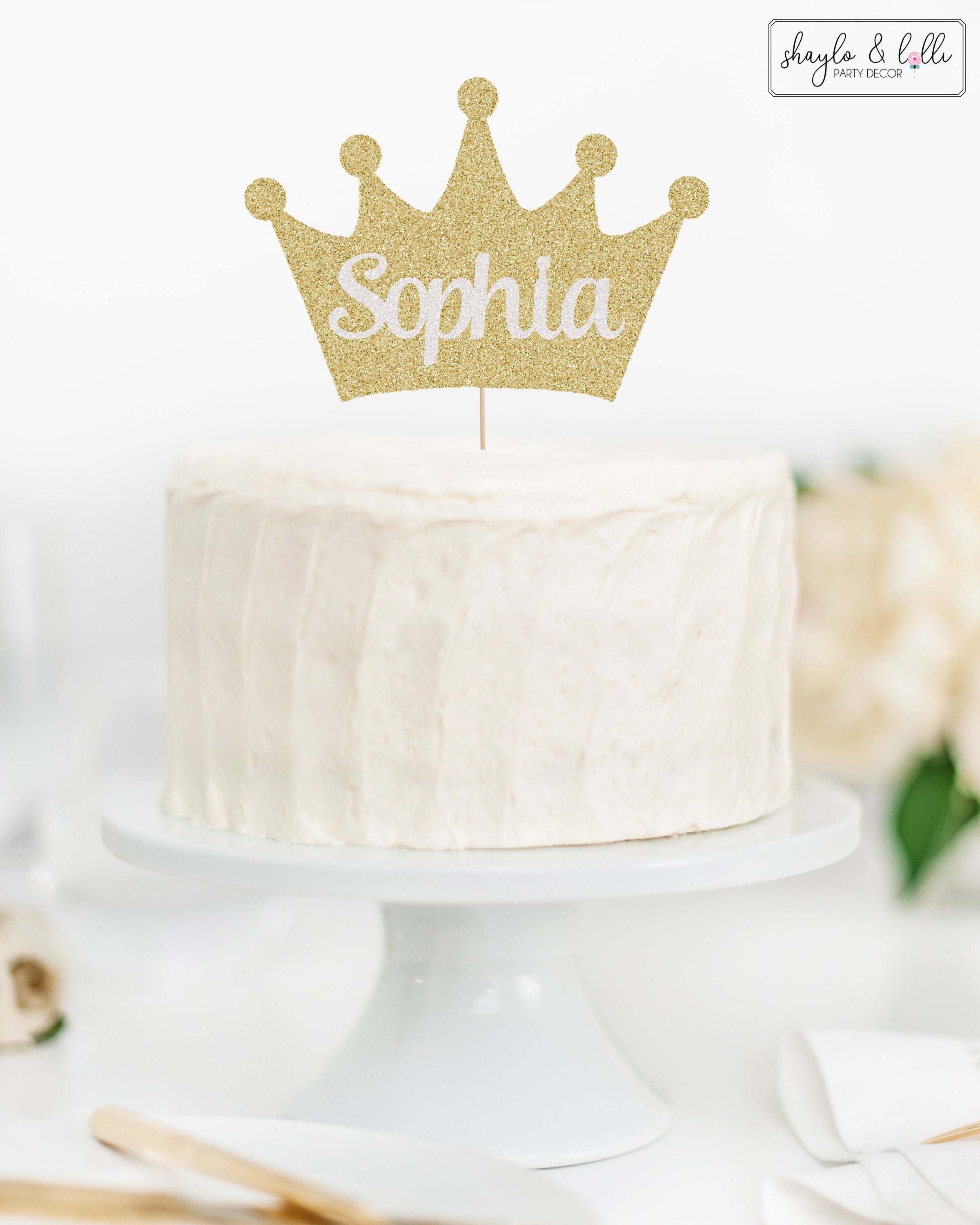 Crown Cake Topper, Gold Crown for Wedding Cake Topper. Mini Crown, Party  Decor, Dessert Table, Quinceañera Cake. Daisy. 