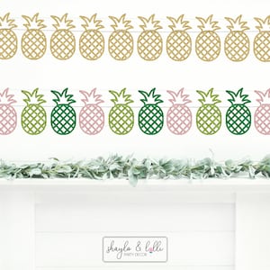 Pineapple Banner, Tropical Birthday Party, Bridal Shower Decorations