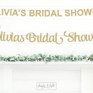 Custom Bridal Shower Banner, Bridal Shower Decorations, Name Banner, Personalised