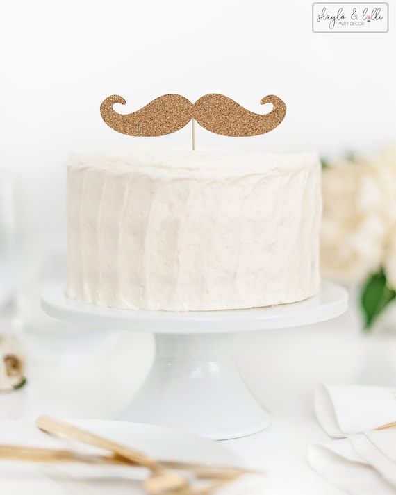 Topper de pastel de bigote fiesta de cumpleaños de Little - Etsy España
