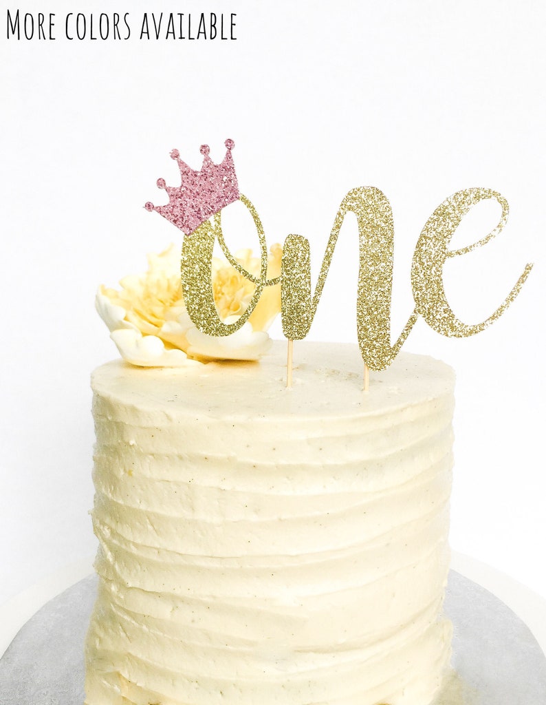 Gold Glitter Personalized Wedding Celebration Birthday Cake Topper Decoration