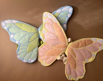 Ali in tessuto trapuntato / Ali da fata per costumi per bambini