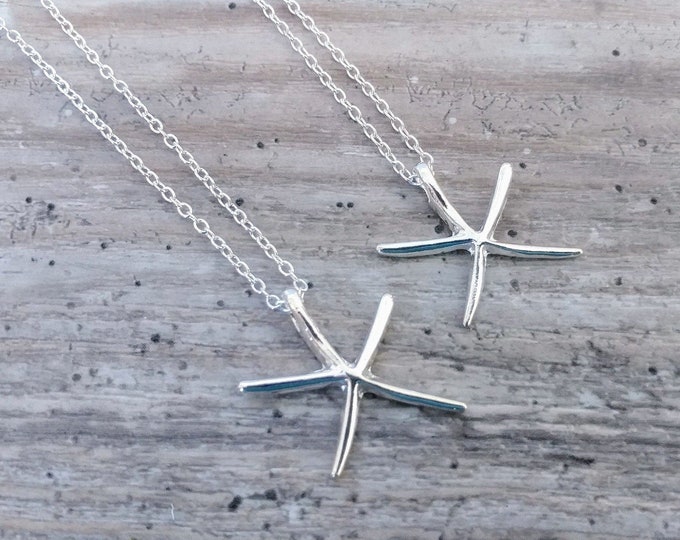 Simple Starfish Necklace, Price Reflects MSRP