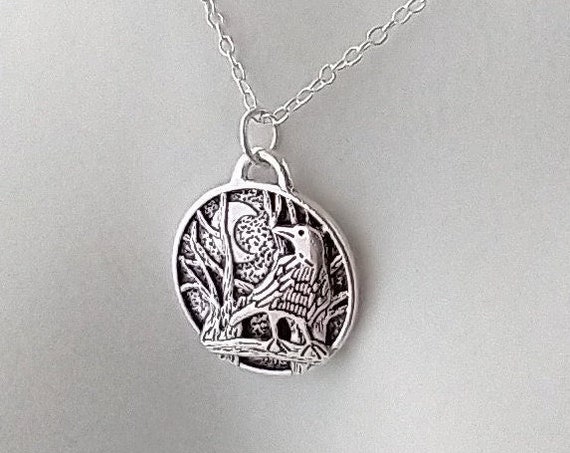 Silver Raven Necklace, List Prices Reflect MSRP, MN-RAVEN-1