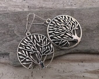 925 Sterling Silver Tree Earrings Growth Plant Tree Jewelry