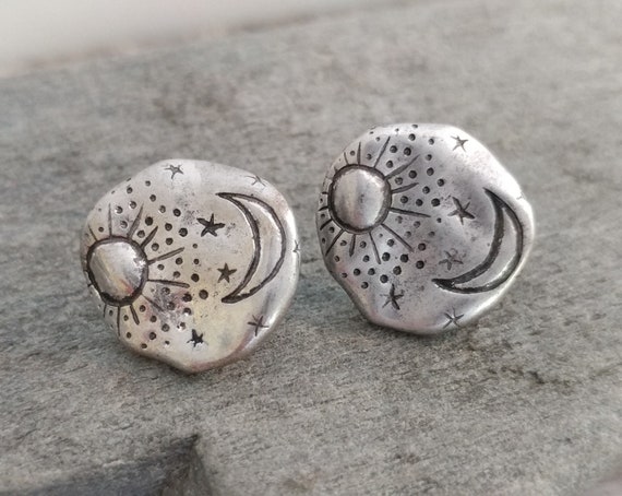 Hammered Celestial Studs, List Price Reflects MSRP, STUD-CEL-1