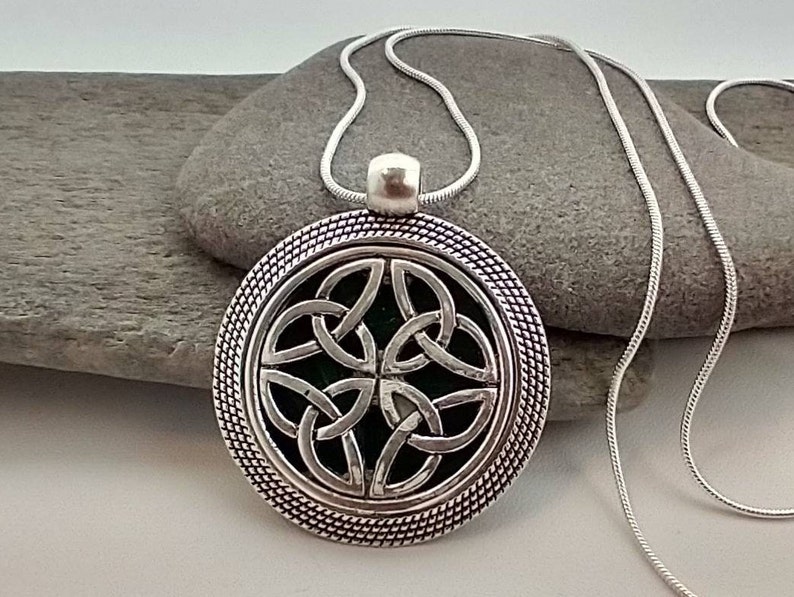 Gorgeous Celtic Necklace, Celtic Pendant Necklace image 6