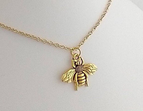 Vintage Gold Bee Necklace,List Prices Reflect MSRP, MN-BEE-2